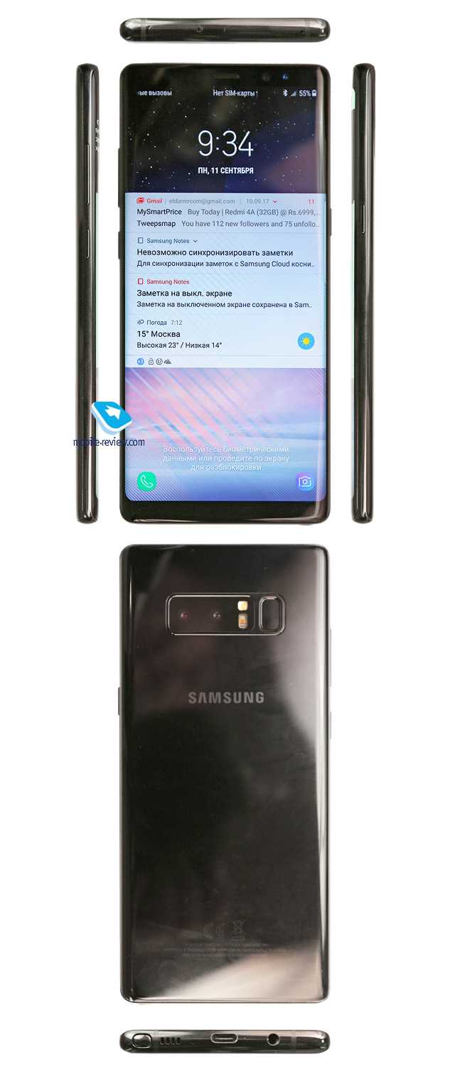 Обзор смартфона samsung galaxy note8 - itc.ua