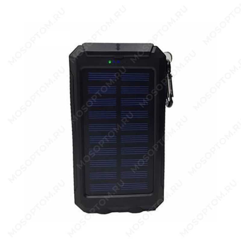 Обзор ROBITON Power Bank LP-24-Solar: защита IP67, по два порта на вход и выход, быстрая зарядка, солнечная панель фонарь 1 Вт бонусом.